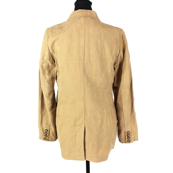 Alex Mill Non Suit Linen Blazer NEW Vintage Khaki Lightweight 3 Button Jacket XS - Picture 6 of 8
